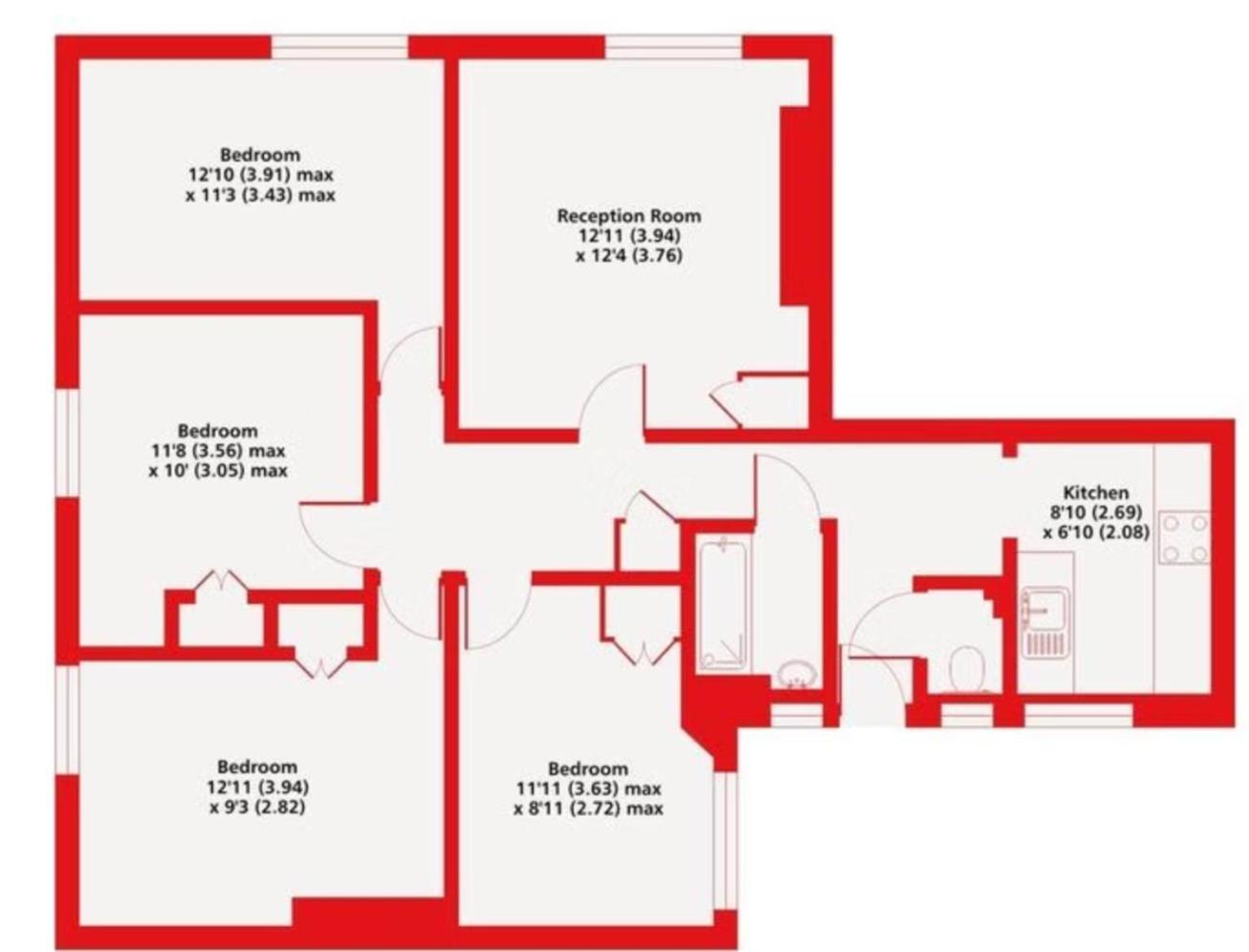 Cosy 4-Bedroom Apartment Next To Borough London Eksteriør bilde
